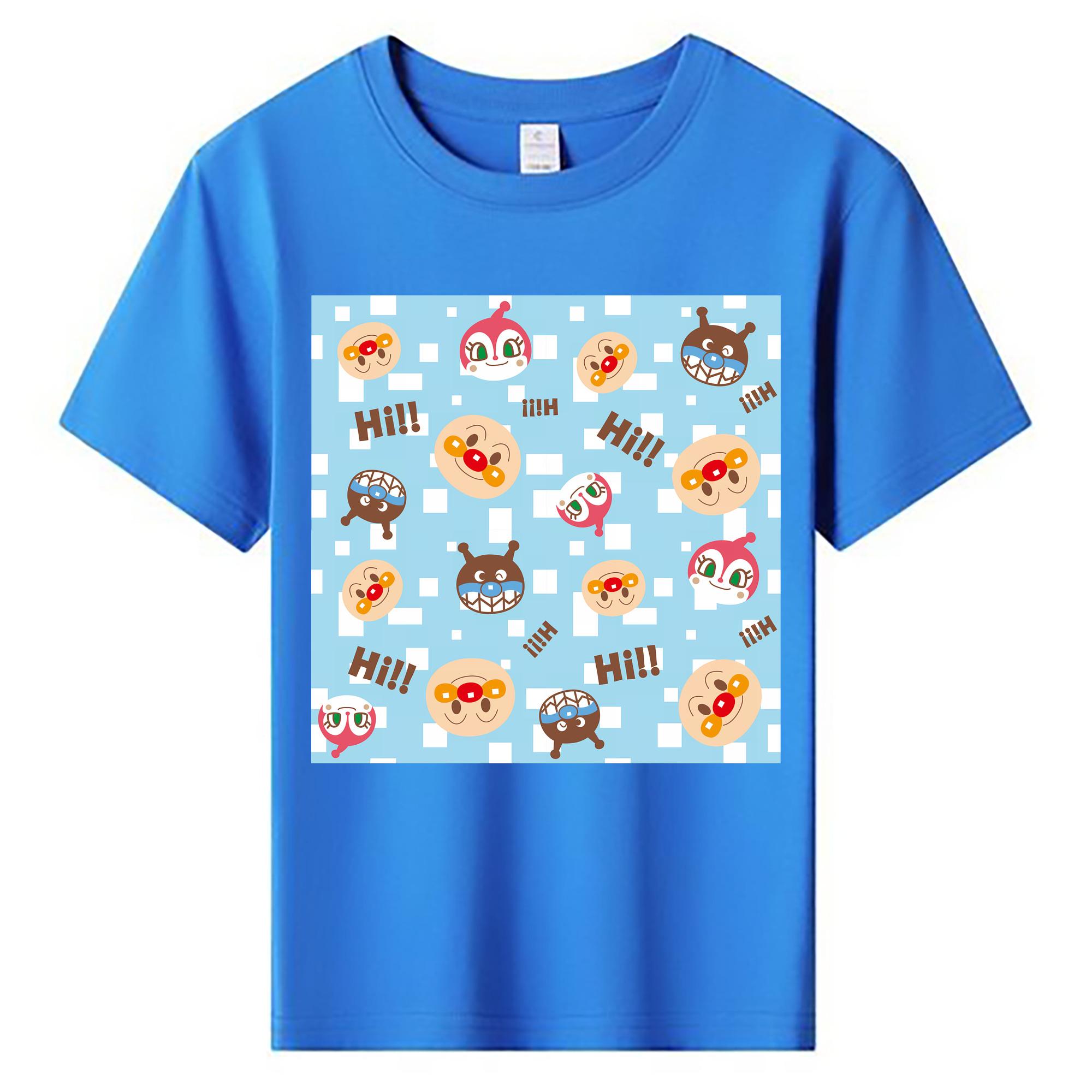 （画像用） アンパンマン Anpanman 綿100％キッズTシャツ（フロントプリント）